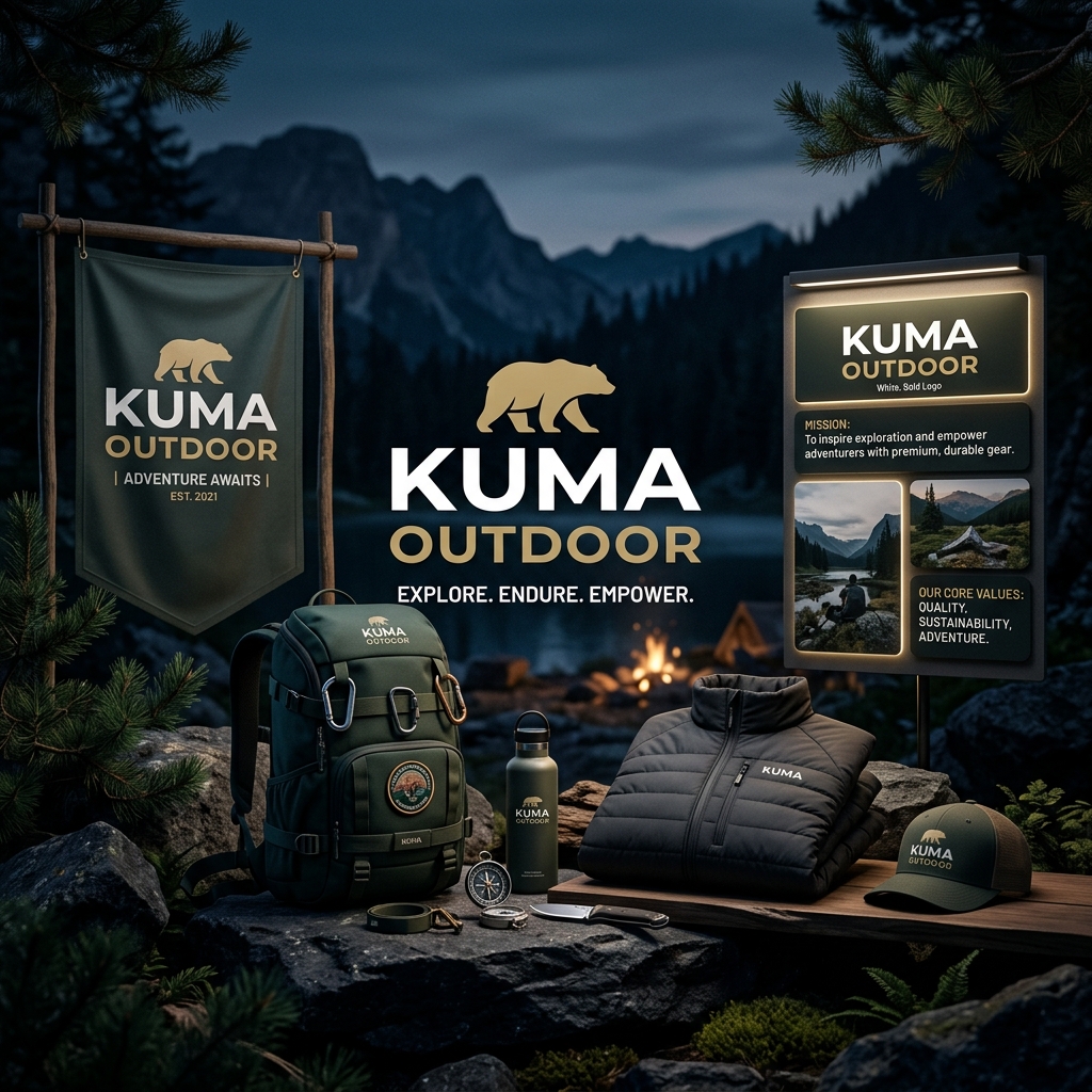 KUMA Outdoor — Branding premium outdoor