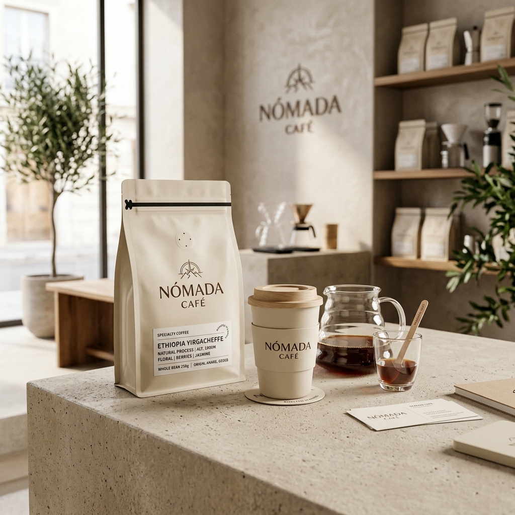 Nómada Café — Branding cafetería artesanal