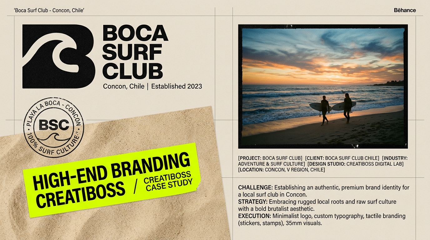 Portada de Presentación de Marca Boca Surf Club