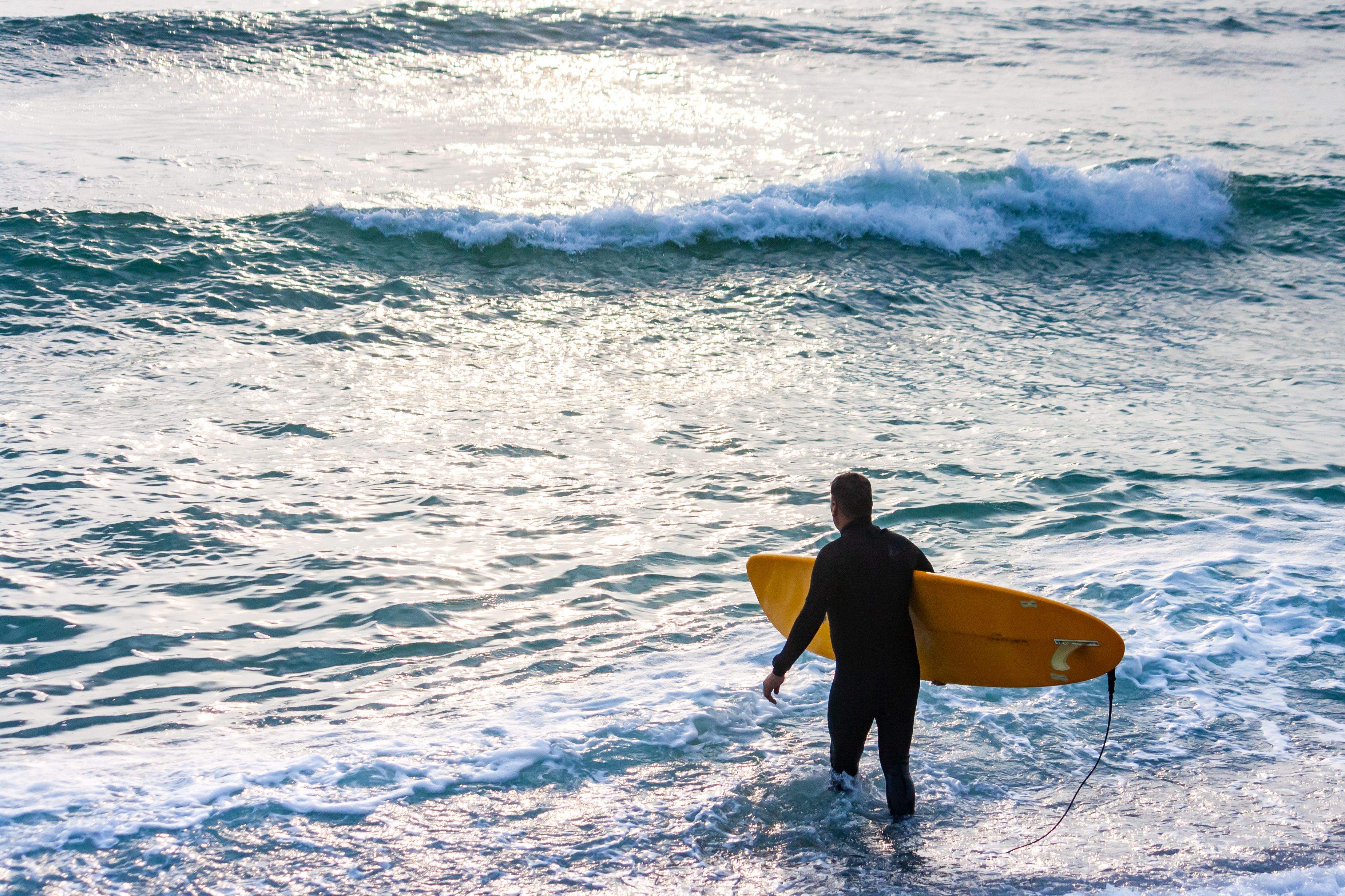 Buena vibra de surf en Playa La Boca